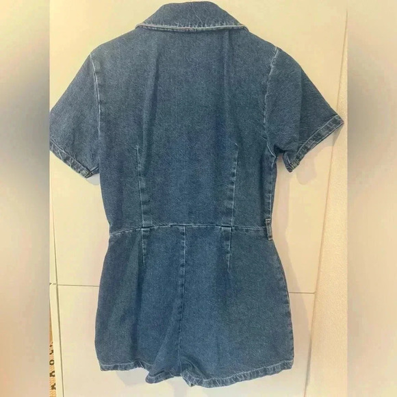 Urban Outfitters Hello Sunshine Denim Romper - Picture 4 of 8